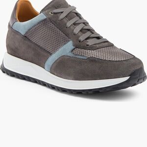 Magnanni Charcoal and Light Blue Sneakers
